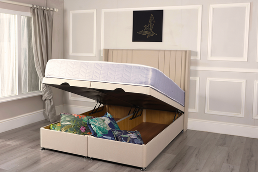 alister wingback ottoman divan bed