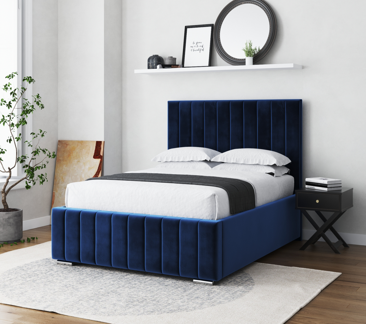 Livy Upholstered Bed Frame With Storage Options — Cuddly Beds