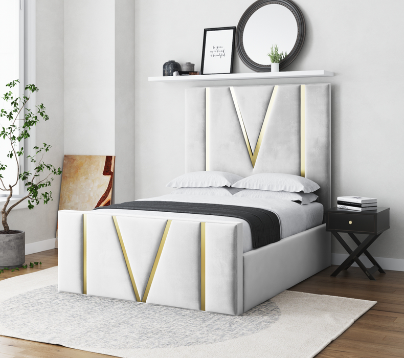 Carlin Panel Upholstered Bed Frame With Storage Options