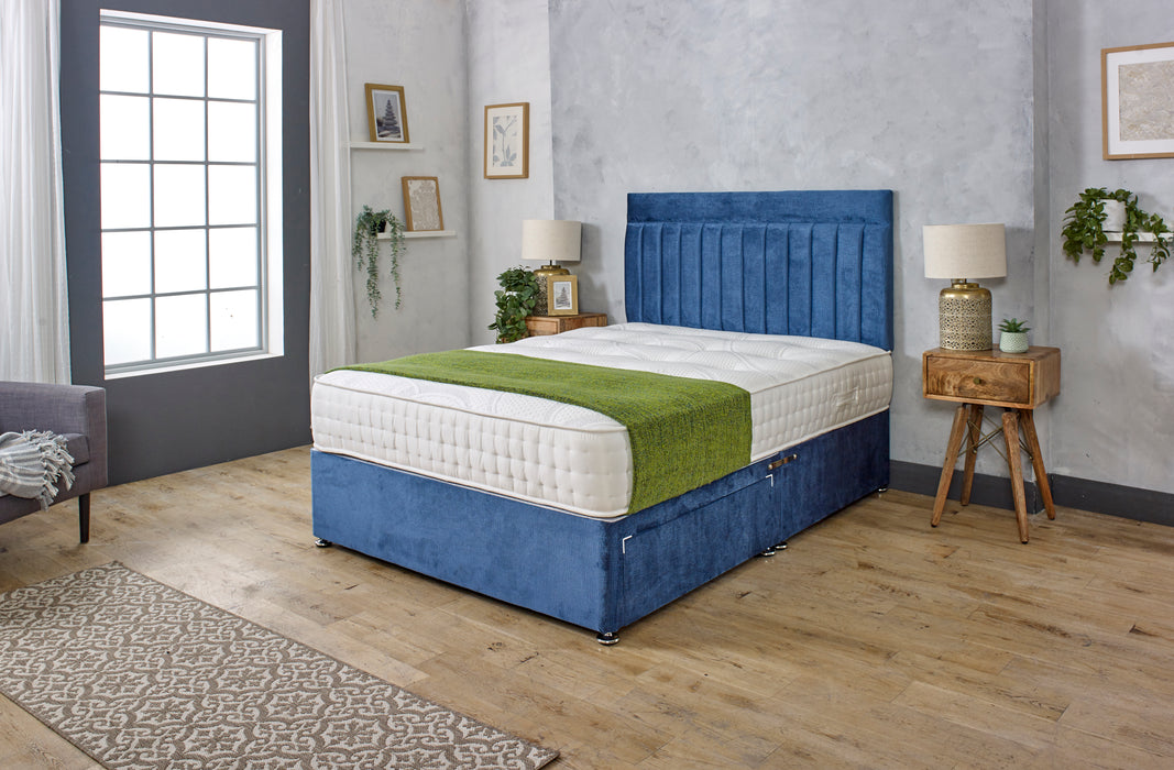 Jolly Panel Divan Bed With Mattress & Headboard Options