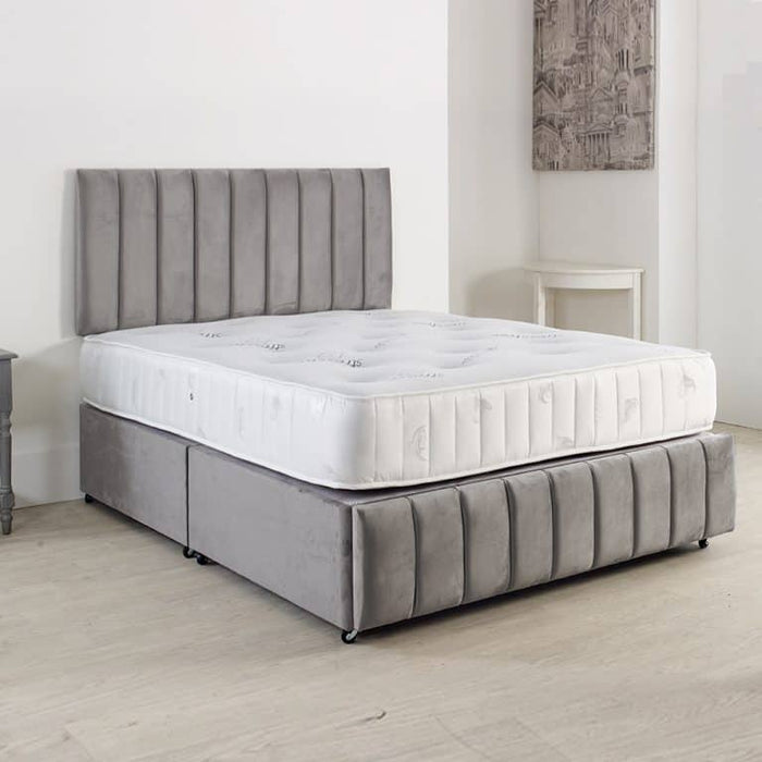 Molly Panel Divan Bed with Headboard, Footboard and Mattress options