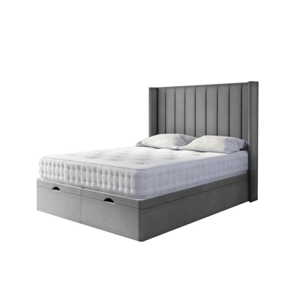 Elliot 2000 Pocket Sprung Ottoman Divan Bed Set with Penelope Wingback ...
